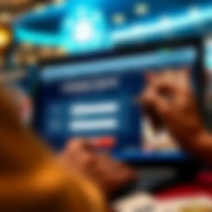 Filling Out the Casino Mate Registration Form User filling out an online registration form on Casino Mate website