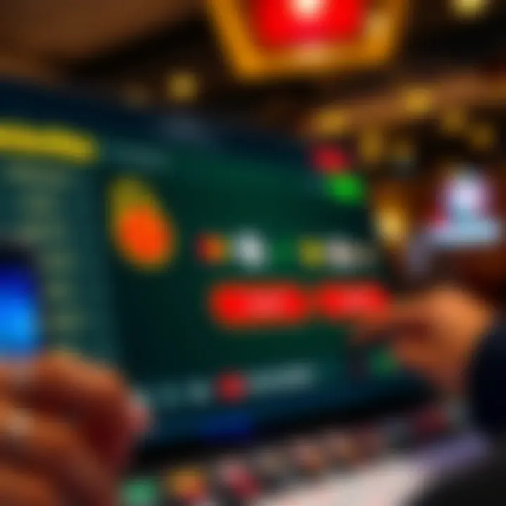 Illustration of secure online payment transaction and withdrawal options on a digital gambling site