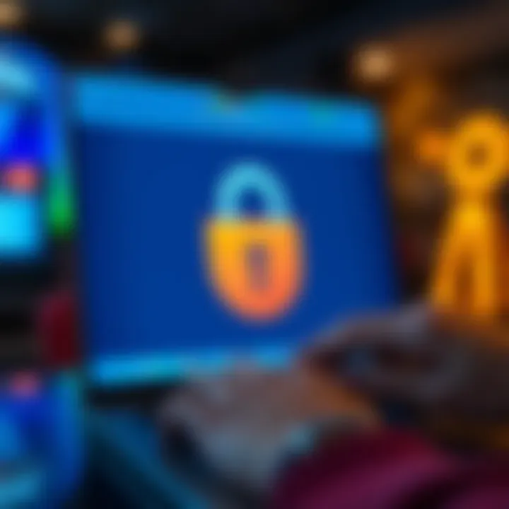 Illustration of a secure online transaction symbolizing payment and customer service support