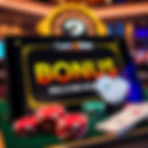 Casino Mate welcome bonus offer on digital interface with casino chips and cards