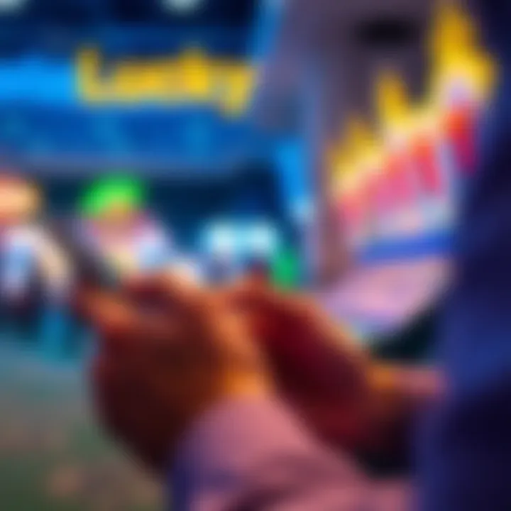 Illustration of a player using a mobile device to enter promo codes and unlock casino rewards