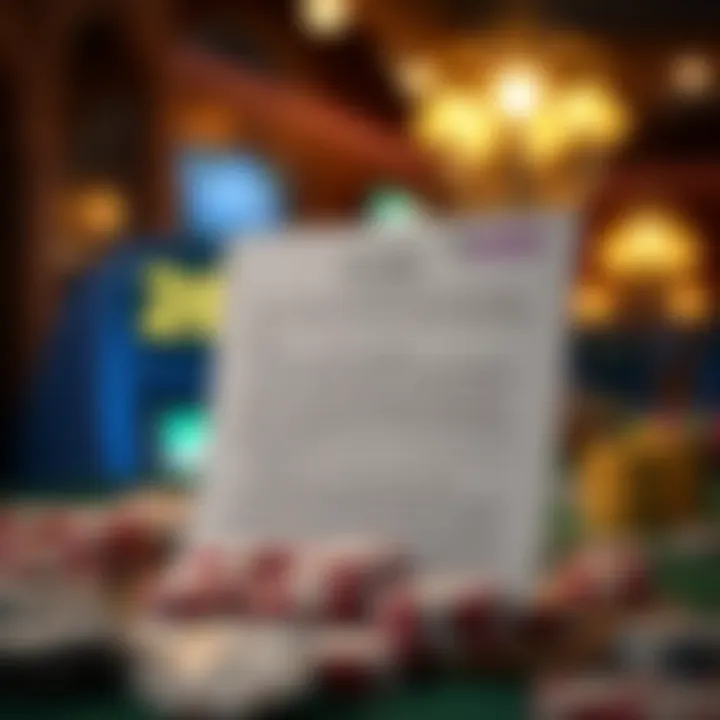 Key Terms and Conditions for No Deposit Bonuses at Casino Mate Visual representation of key terms and conditions associated with Casino Mate no deposit bonuses