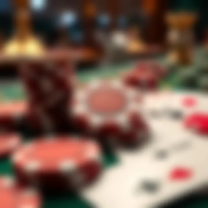 Illustration of casino chips and cards representing no deposit bonus offers