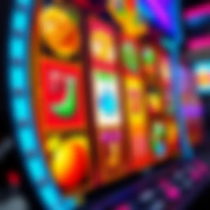 Colorful online pokies reels with various symbols spinning on a digital screen