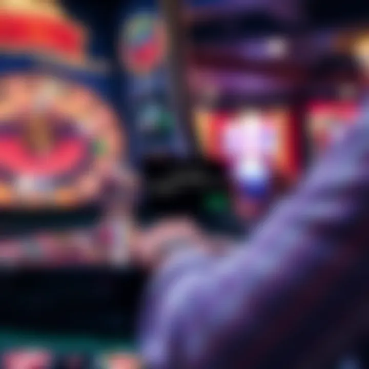 User navigating Casino Mate roulette game interface with error notification