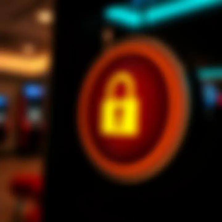Secure online transaction symbol emphasizing safety features for Australian casino users