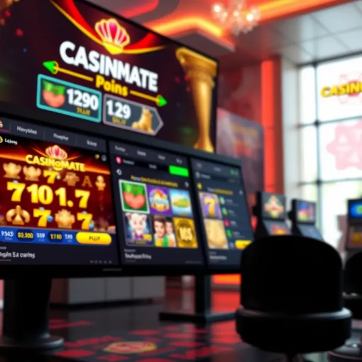 Colorful online casino interface showcasing a variety of slot games and table options