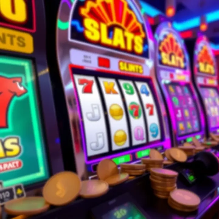Winning Slots and Bonus Offers at Casino Mate Colorful slot machine displaying a winning combination with coins