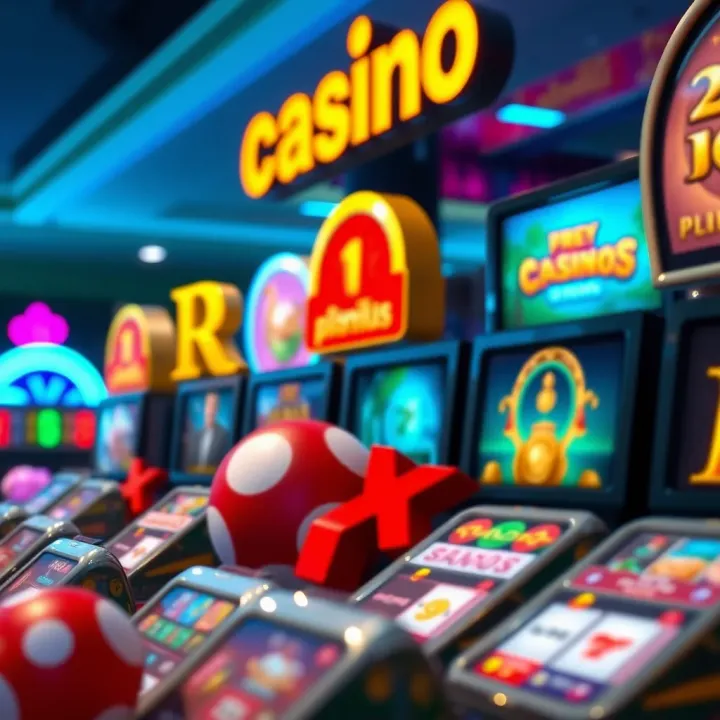 Variety of online casino games including slots and table games available for bonus play