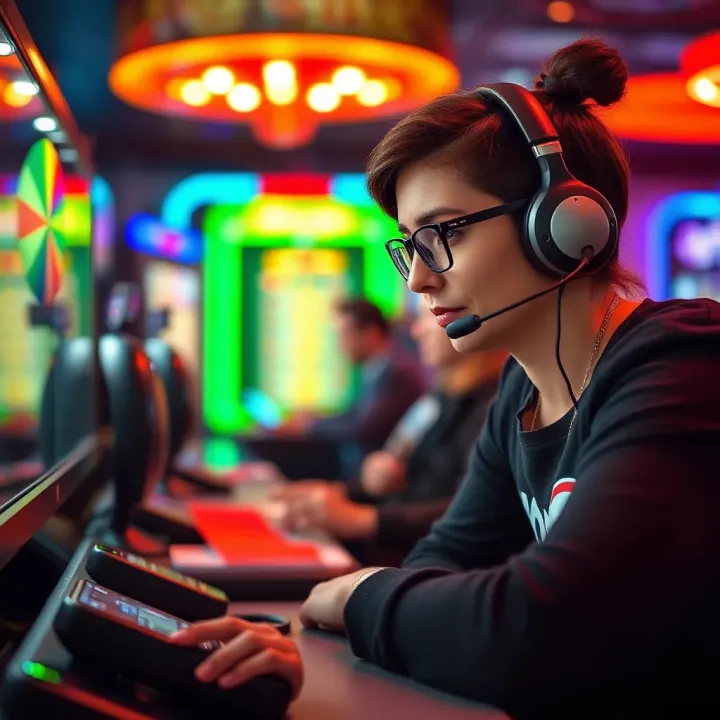 Customer support representative assisting with Casino Mate inquiries over the phone