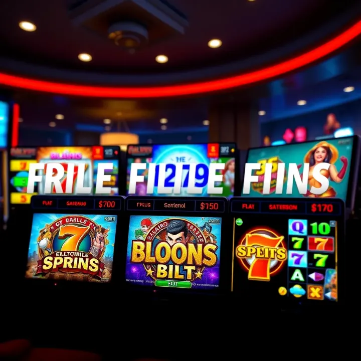 Selection of popular casino slot games eligible for free spins