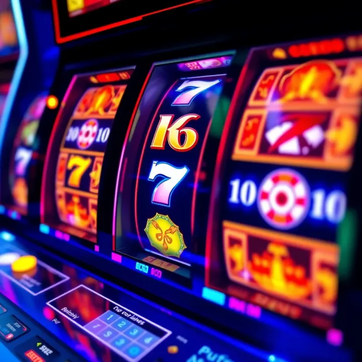 Colorful slot machine reels displaying various symbols representing bonus spins at an online casino