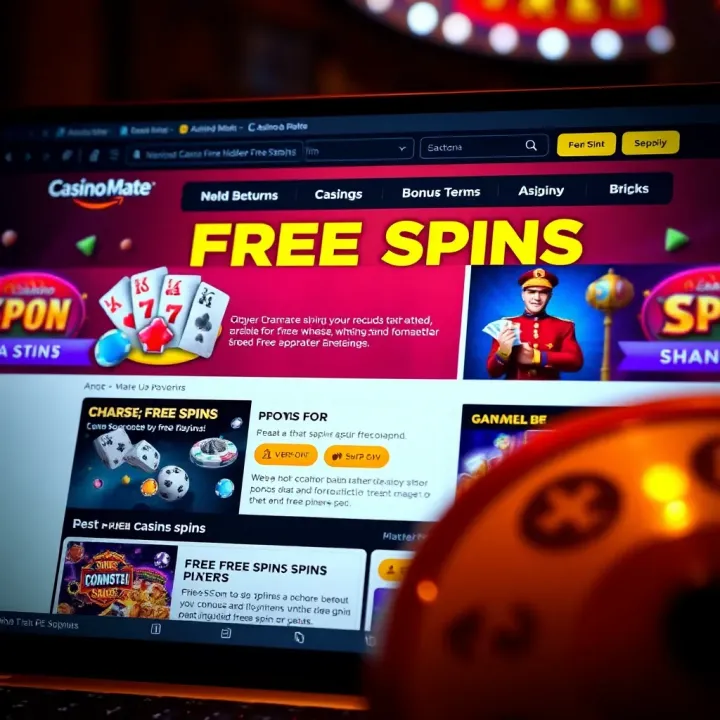 Casino Mate website showing promotional offers and bonus terms for players