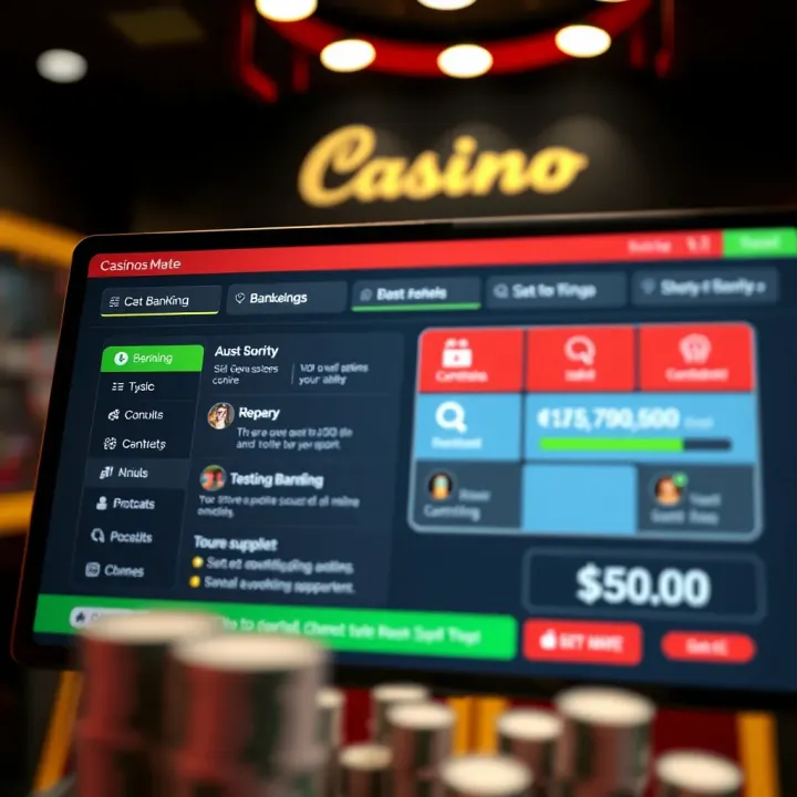 A digital dashboard showing secure banking options and customer support contact features