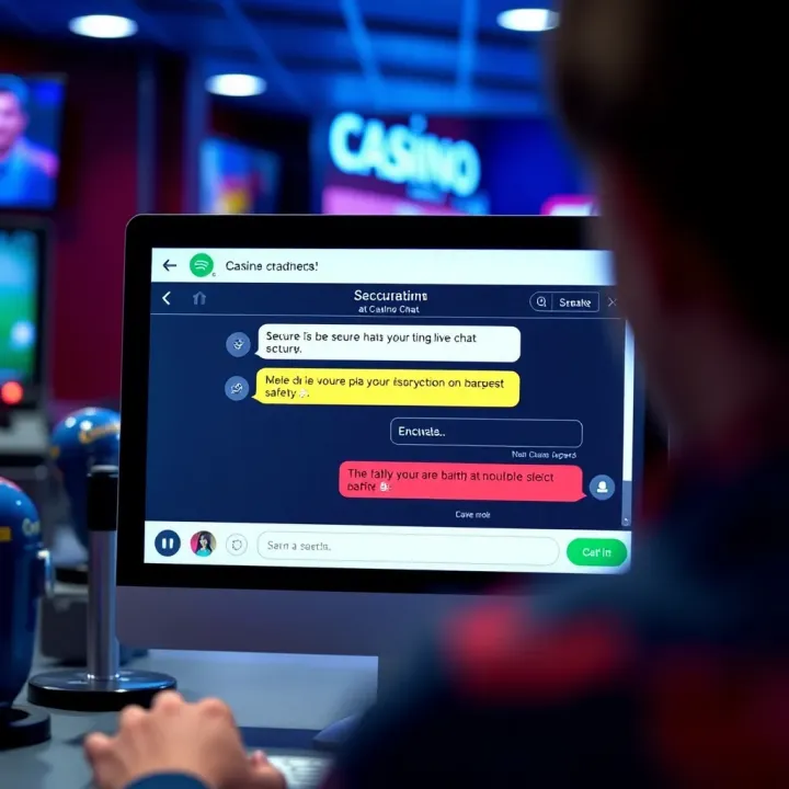 Secure online chat window showing encrypted communication for player safety
