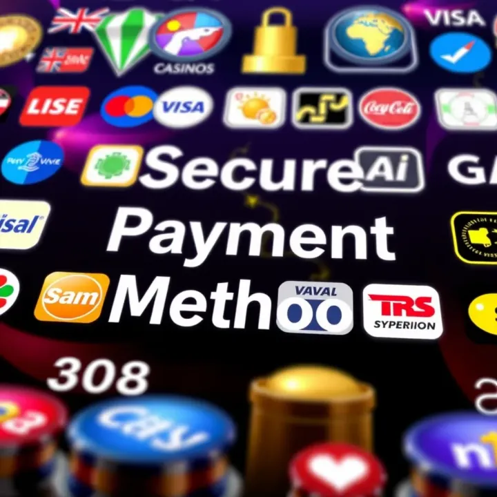 An array of digital payment icons symbolizing secure and diverse deposit and withdrawal options on Casino-Mate.com