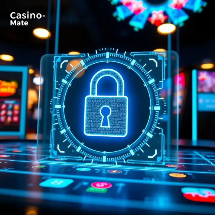 Secure online transaction with digital lock symbolizing safe and trustworthy betting at Casino-Mate.com