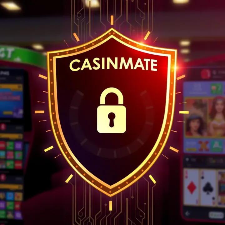 Secure online gaming with digital shield and lock symbol