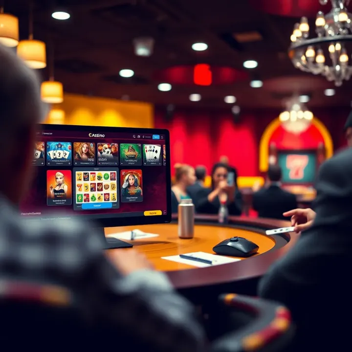 Secure online casino interface highlighting robust safety features and Australian-friendly options