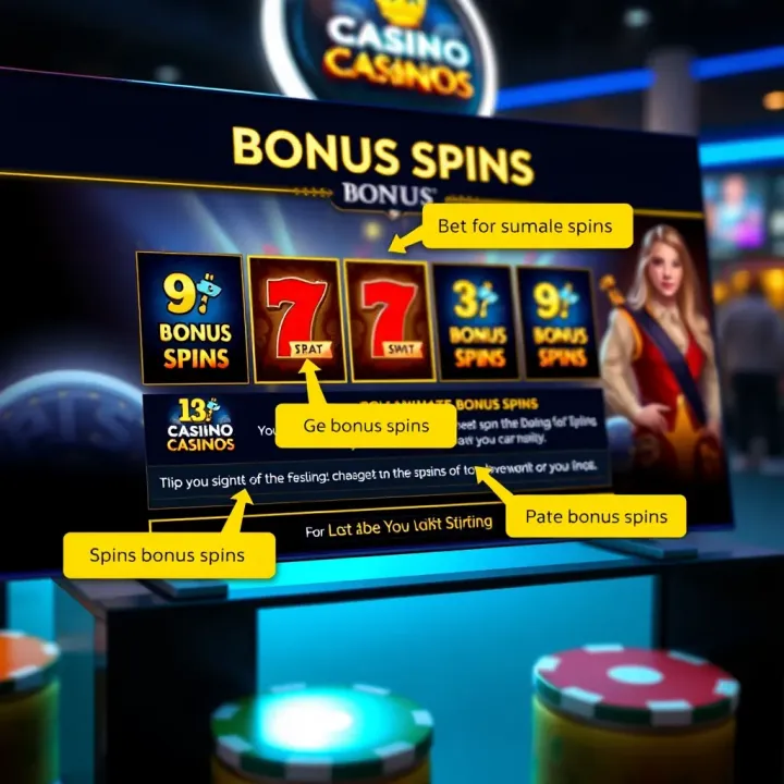 User interface showing how to claim bonus spins on Casino Mate platform with highlighted buttons and instructions