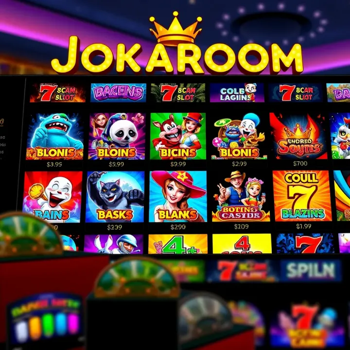 Colorful online casino interface showcasing diverse slot games