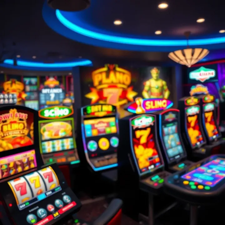 Online casino platform showcasing a variety of slot and table games with vibrant graphics