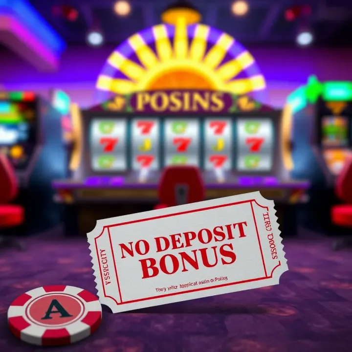 Illustration of casino chip and bonus ticket symbolizing no deposit bonus offer