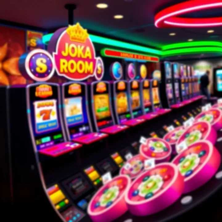 Digital casino interface showcasing a variety of slot machine games with vibrant colors and dynamic graphics