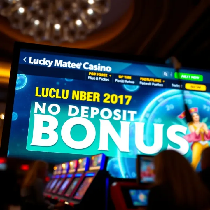 Lucky Mate Casino homepage displaying the no deposit bonus offer prominently