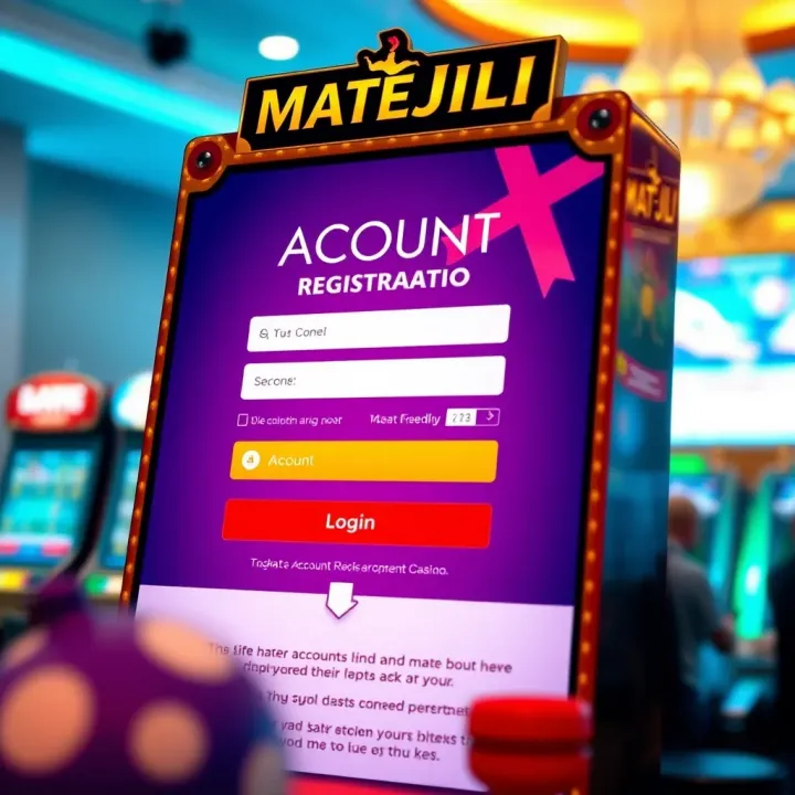 Illustration of account creation form for Mate Jili Casino with a focus on ease of use