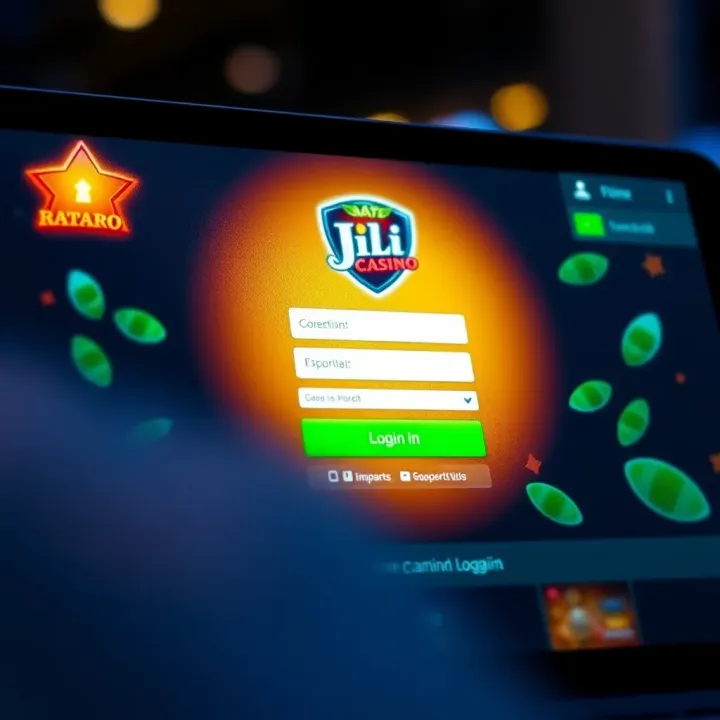 Secure login screen of Mate Jili Casino on a digital device