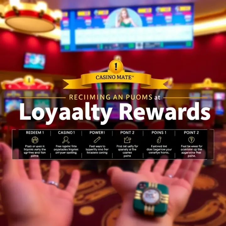 Graphic depicting various ways to redeem and maximize casino loyalty rewards for players