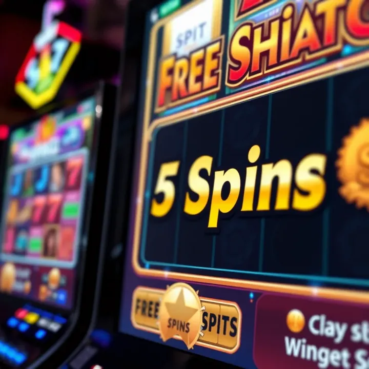 Detailed view of a digital slot machine screen highlighting free spins feature