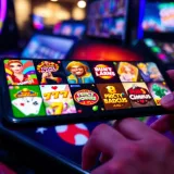 A collection of popular online casino games on a digital device screen