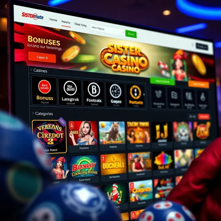 User-friendly casino website dashboard highlighting bonuses, security features, and game categories