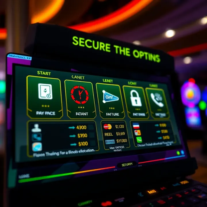 Secure online transaction interface showcasing payment methods and security icons