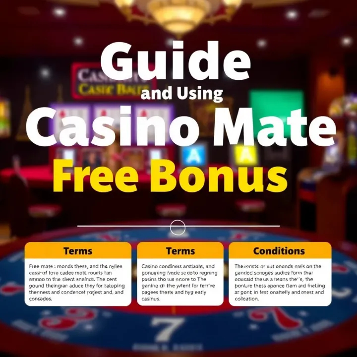 Visual guide depicting how to claim and use casino bonuses effectively with terms and conditions highlights