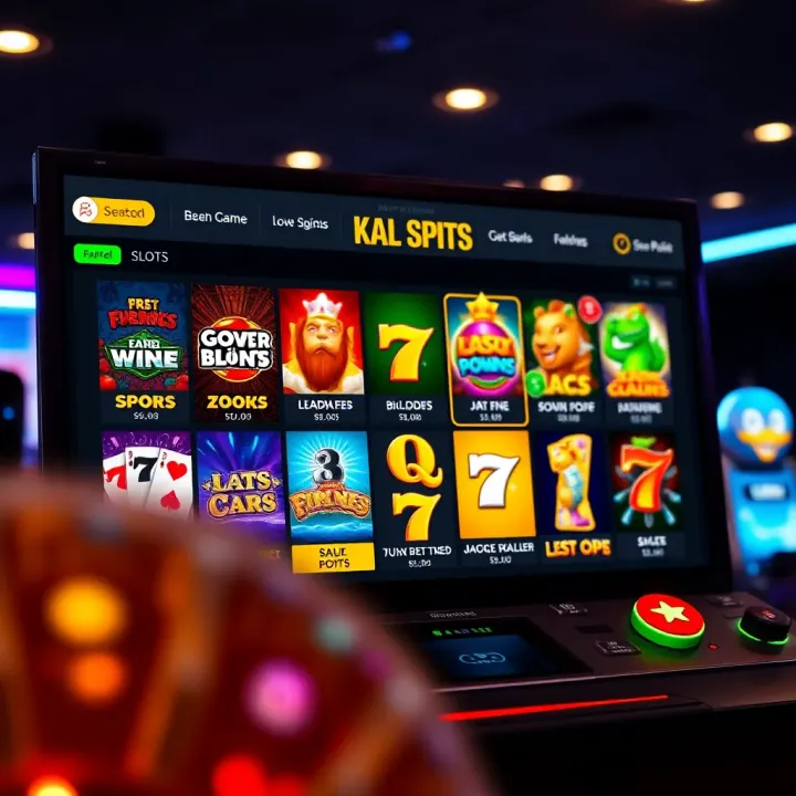 User interface of an online casino platform displaying various free pokies games