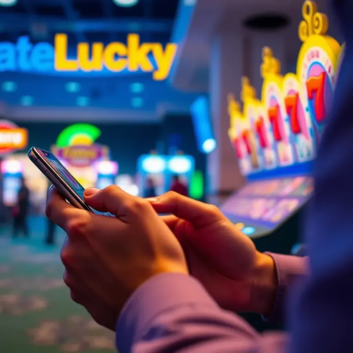 Illustration of a player using a mobile device to enter promo codes and unlock casino rewards