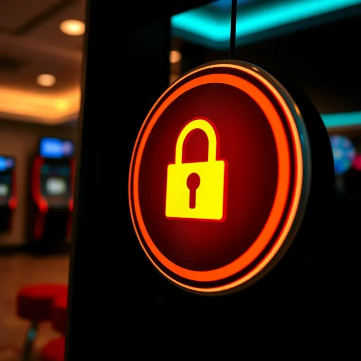 Secure online transaction symbol emphasizing safety features for Australian casino users